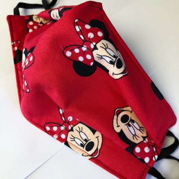 FACE MASK- MINNIE MOUSE FACE; ADULT OR CHILD