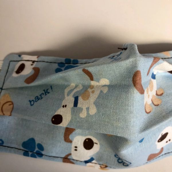CHILD FACE MASK -Puppies and Paws; MADE IN THE USA!!