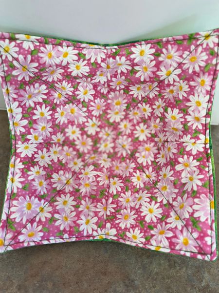 Microwaveable Bowl Cozy - Pink Daisy