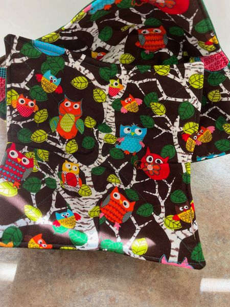 Microwaveable Bowl - Owls on Branches
