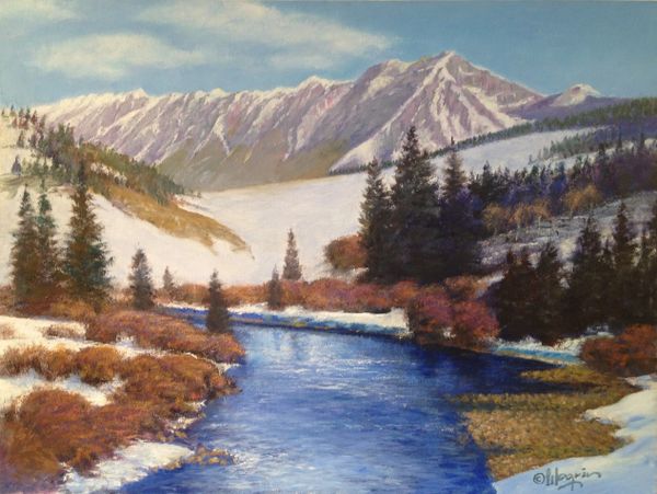 Spring Breaking on The Blue River 18x24
