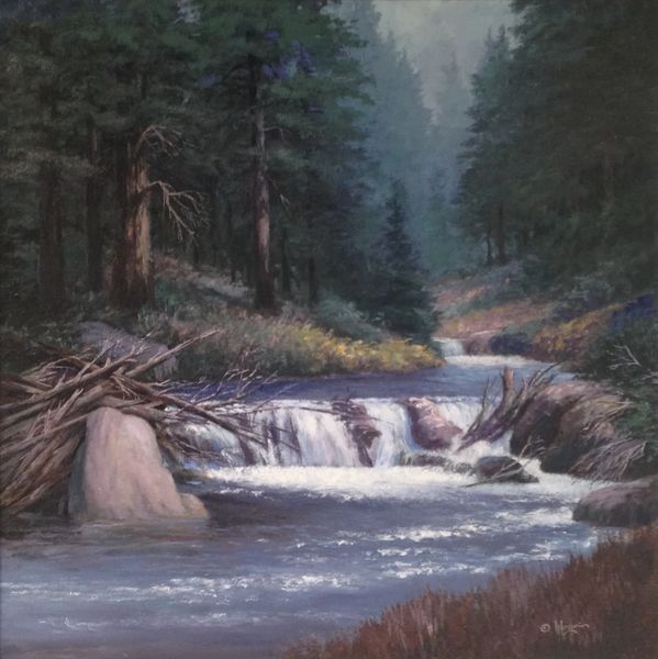 Quiet Moment on Cabin Creek 23x23 SOLD