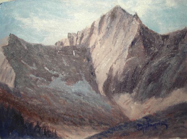 Blanca Peak - North Face 9x12