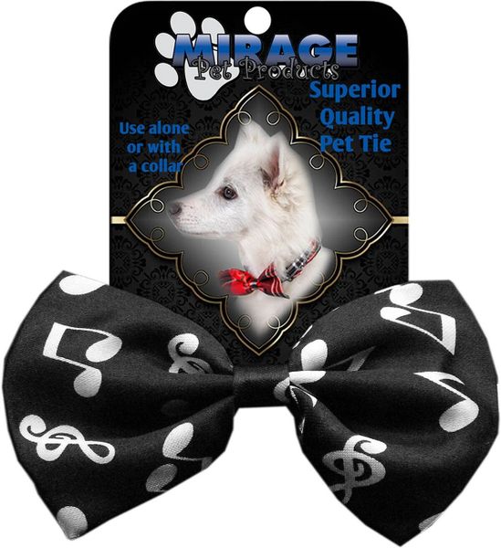 DOG BOW TIE: Decorative & Classy Silky Polyester Dog Tie with Durable Elastic Band - CLASSICAL MUSIC