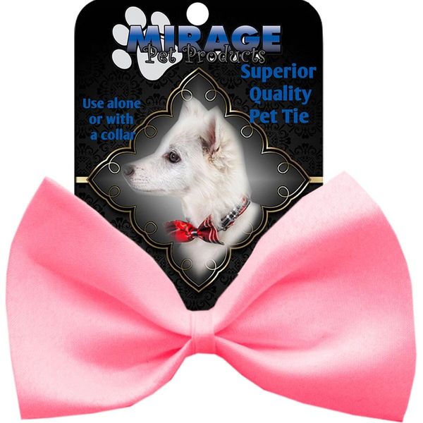 DOG BOW TIE: Decorative & Classy Silky Polyester Bow Tie for Dogs in 3 Different PINK Colors
