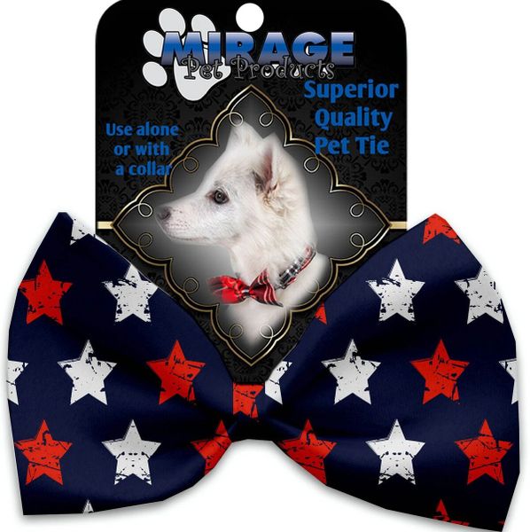 DOG BOW TIE: Decorative & Classy Silky Polyester Bow Tie for Dogs - GRAFFITI STARS