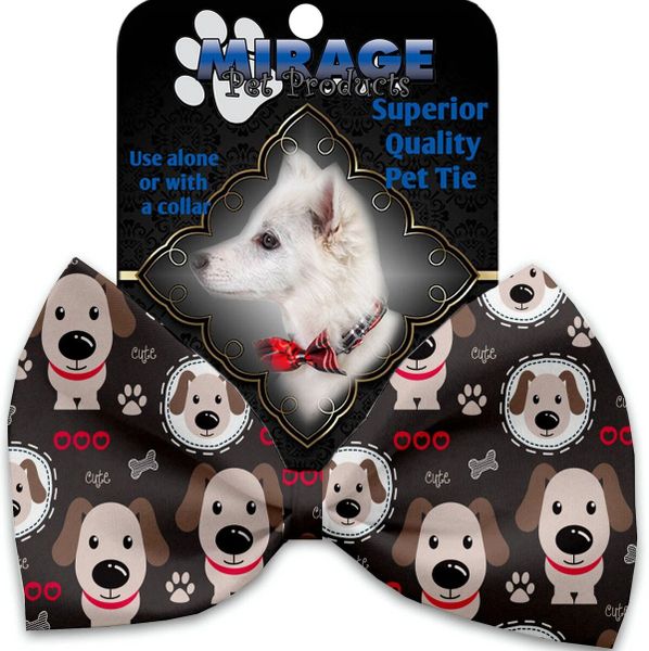 DOG BOW TIE: Decorative & Classy Silky Polyester DRAPPER Dog Tie in 3 Different Designs