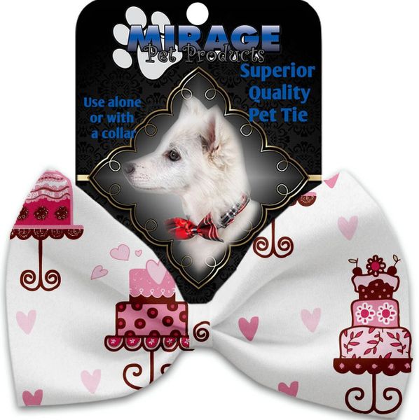 DOG BOW TIE: Decorative & Classy Silky Polyester Bow Tie for Dogs - PINK FANCY CAKES