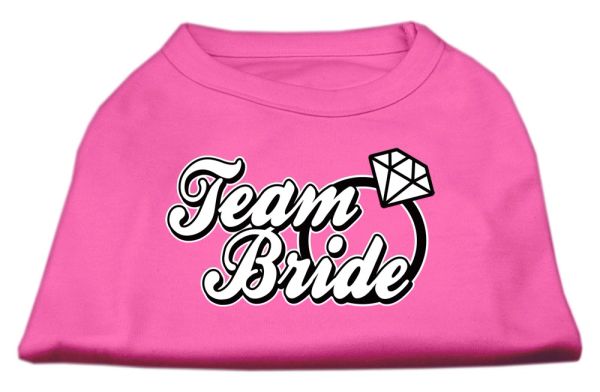 Dog Shirts: TEAM BRIDE Screen Print Dog Shirt in Various Colors & Sizes by Mirage