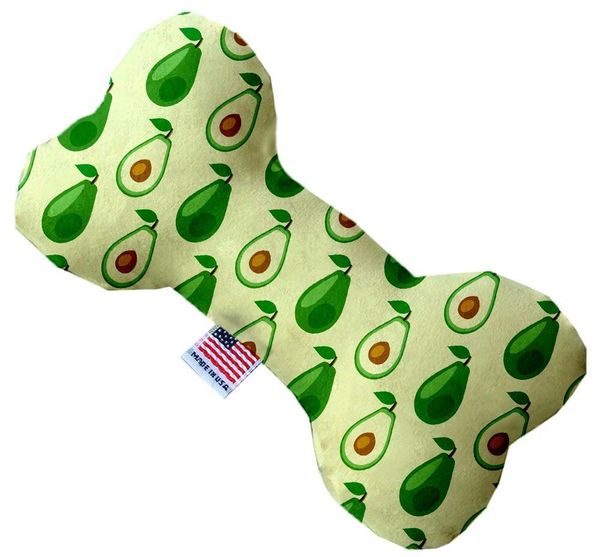 PET TOYS: Soft Durable Fabric or Canvas Bone Shape Pet Toy in 3 Sizes Made in USA by MiragePetProducts - AVOCADO PARADISE