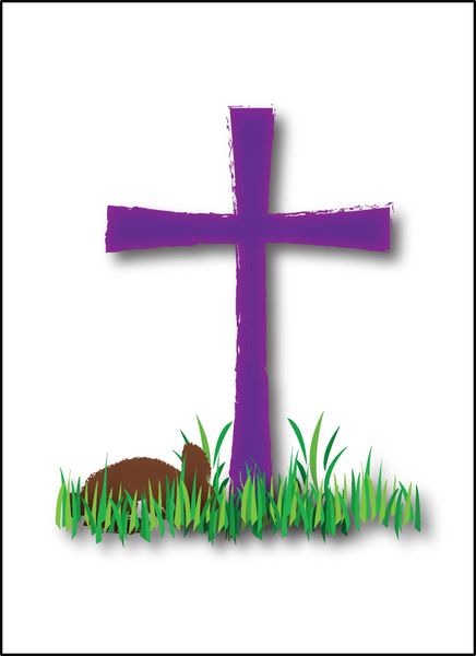 Easter Cross with Bunny
