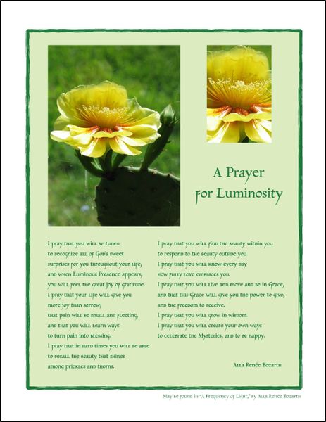 A Prayer for Luminosity - Full-page Art Piece