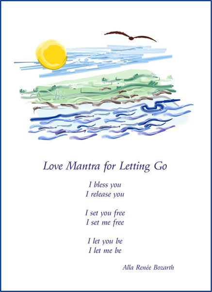 Love Mantra for Letting Go - River — Full Page