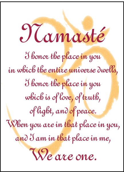 Namasté — Full Page