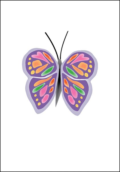 Butterfly With Two Wings Note Card