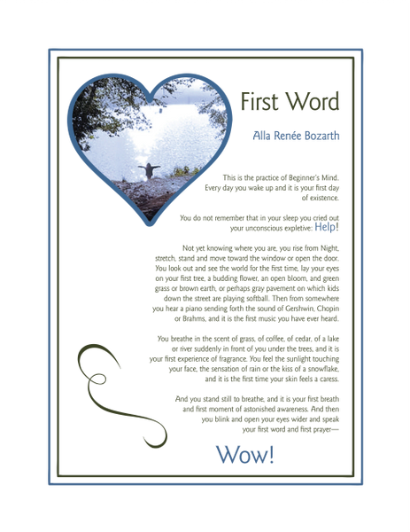 First Word - Full Page