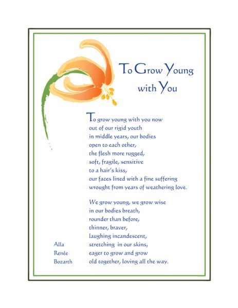 To Grow Young with You - Full-page Artwork