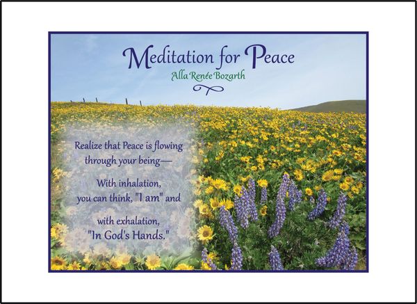 Meditation for Peace - Soul Card