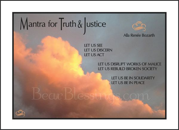 Mantra for Truth & Justice Soul Card