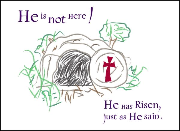 He is not here! He has Risen, just as He said. — Soul Card