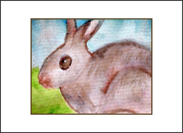 Wild Bunny - Watercolor