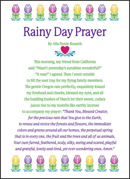 Rainy Day Prayer - Soul Card