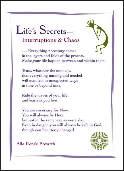 Life's Secrets— Interruptions & Chaos Soul Card