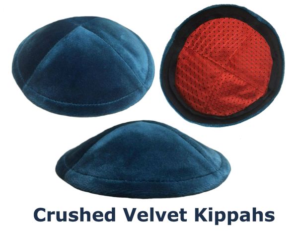 Crushed Velvet Kippot, velvet yarmulkes, velvet kippot | Kippah ...