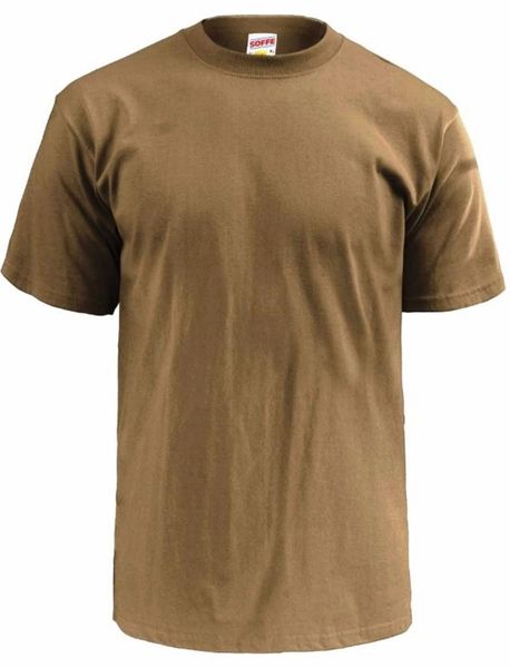  Army  Brown  Mens T  Shirt  3pk Soffe 682M Dri Cotton Military  