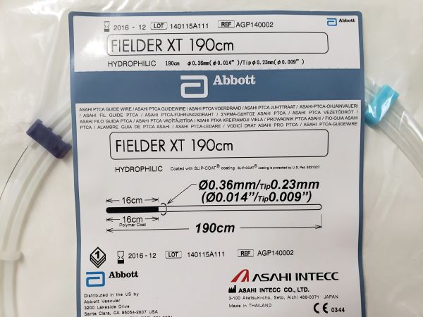 ABBOTT AGP140002 FIELDER XT ASAHI PTCA GUIDEWIRE 0.014