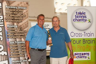 Ken and his Dad, Larry Lees, celebrating another tournament victory.