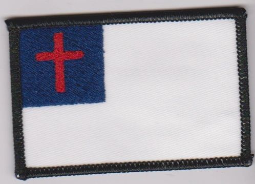 Christian Flag/black border