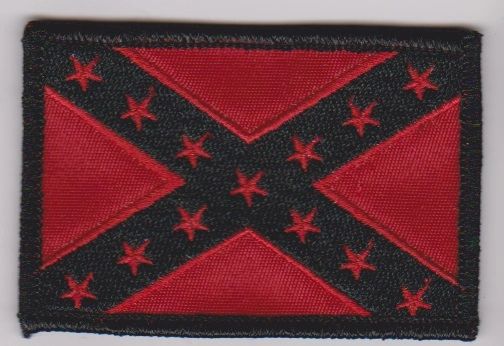 Confederate Flag Black and Red