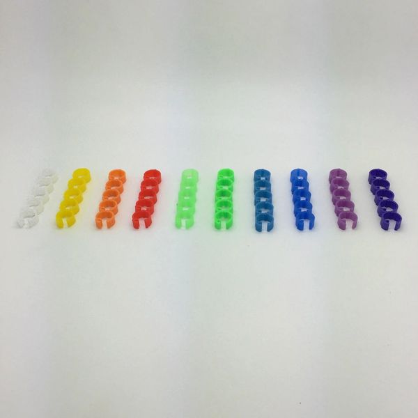 Racing Pigeon 8mm Clip Rings 10 Colours