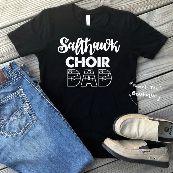 Choose Your Team/School Choir Dad with Musical Notes