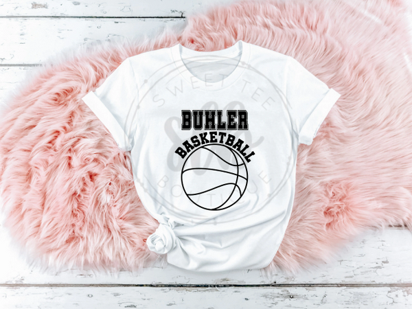 Choose Your Team Basketball with Block Letters