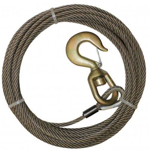 1/2" x 75' Fiber Core Cable Assemblies Swivel & Swivel Self Locking