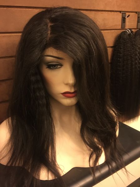 Custom 4x4 Lace Front Wig - Kinky Straight