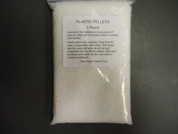 Plastic Pellets Rock Tumbler Filler - 3 Pounds