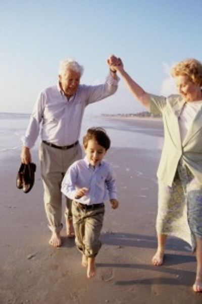 grandparents and a grandson