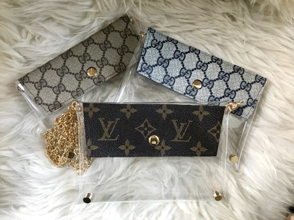 Louis Vuitton, Bags, Louisvuitton Gift Bag Wrapped In Clear Pvc Upcycled  To A Cute Useful Crossbody