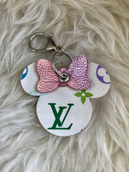 Upcycled Minnie Mouse Louis Vuitton Key Chain