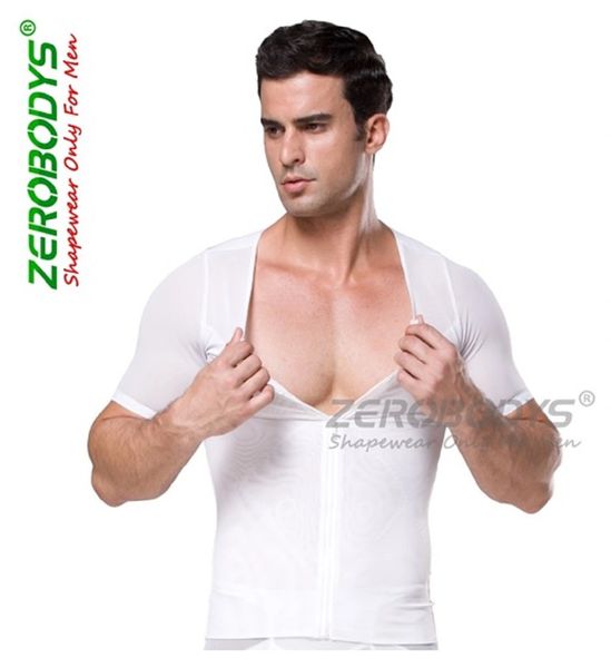 ZEROBODYS Powerful Mens Body Shaper High Powernet Vest S,M,L,XL