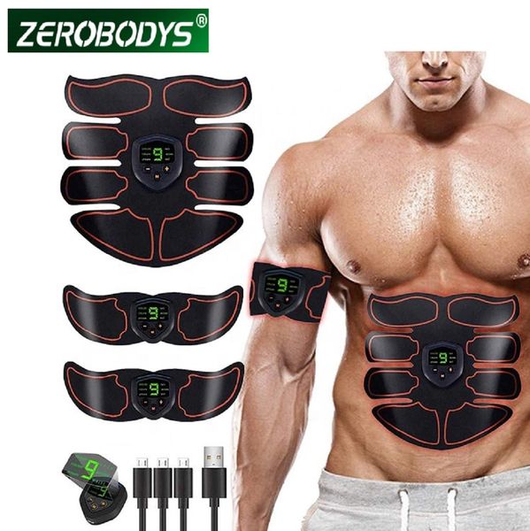 Electric Muscle Toner EMS Machine Wireless Toning Belt 6 Six Pack