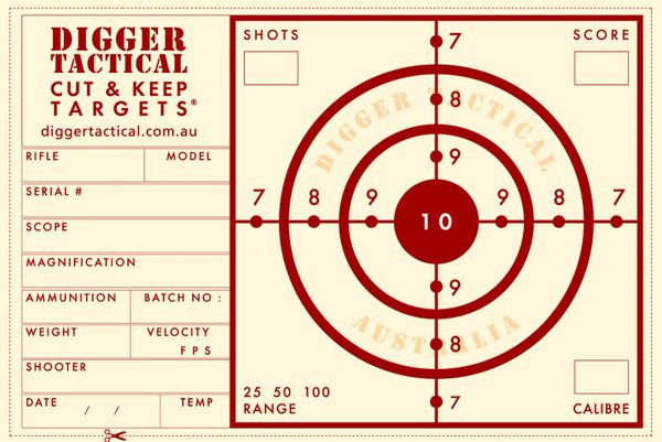 cut keep rimfire targets 10 pack 60 targets