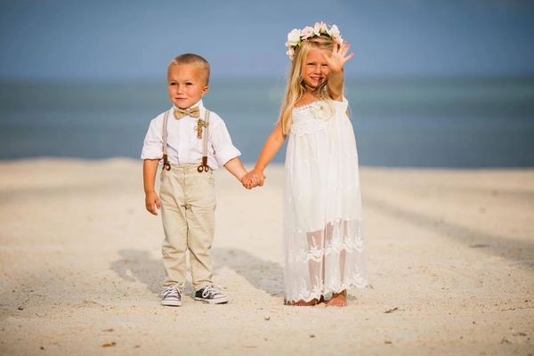 Flower girl beach outlet wedding