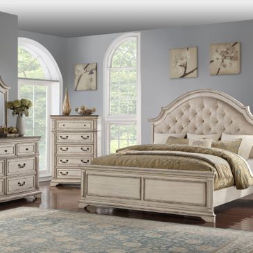 Queen and King Storage Bedroom Sets - Monroe Cherry