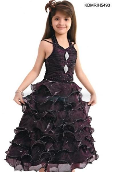 spaghetti strap girl party wear western dress 10 year olds girls dress for  sale 2-10 age KD-14214
