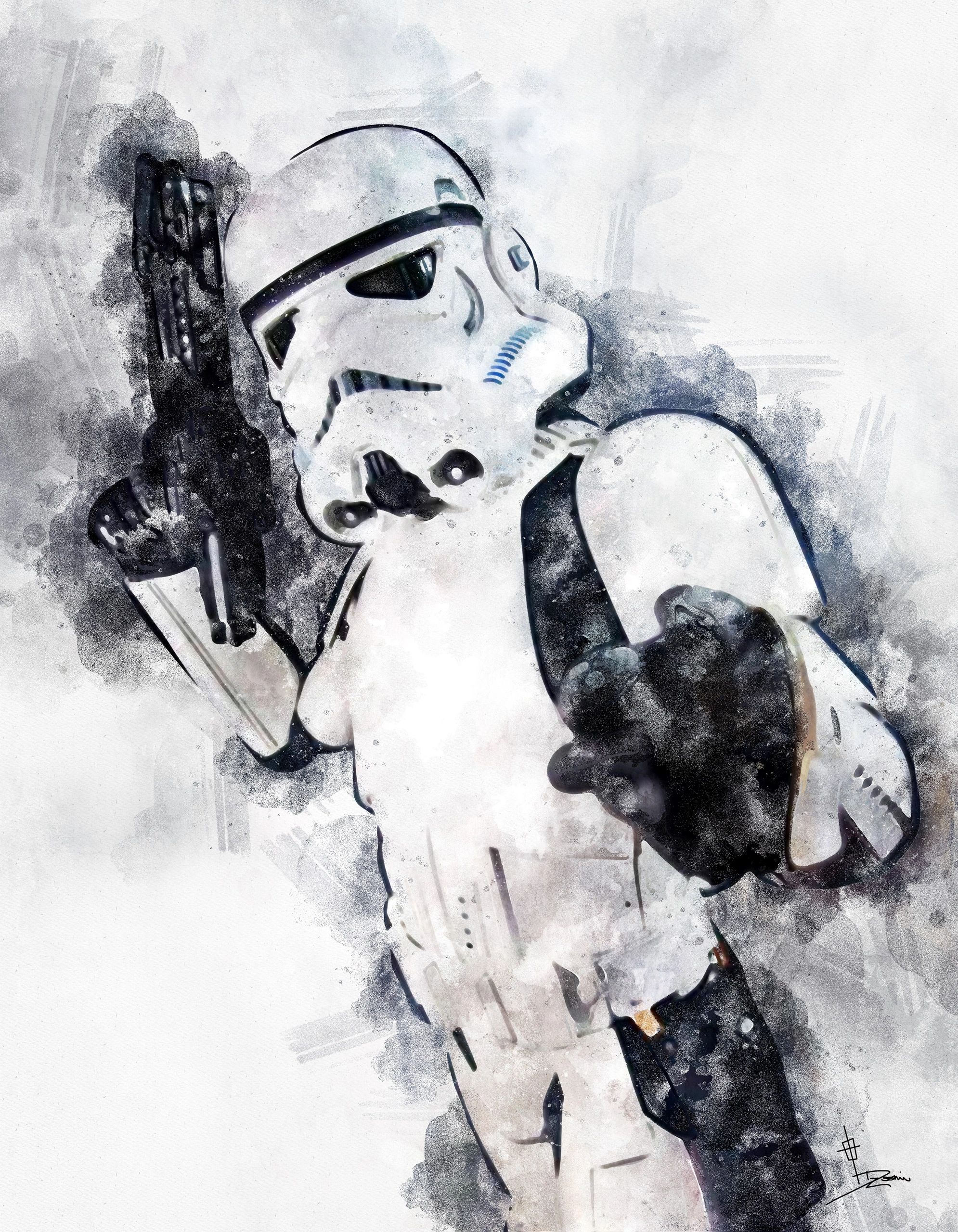 Stormtrooperwatercolor