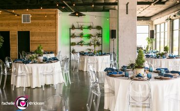 We love the pacific northwest theme and the rentals from Cort Party Place.
